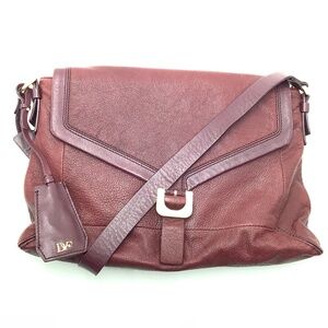 DVF Maroon Crossbody Purse